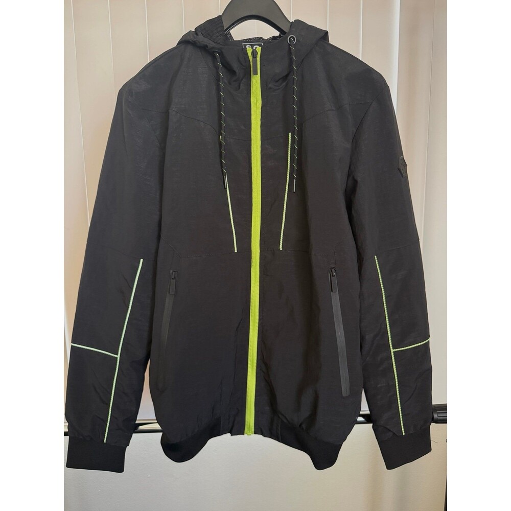 Men’s SOBK Straight Outta Brooklyn Lightweight Black Full Zip Jacket Size Medium